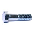 Midwest Fastener Grade 5, 1"-8 Hex Head Cap Screw, Zinc Plated Steel, 4 in L, 10 PK 54413